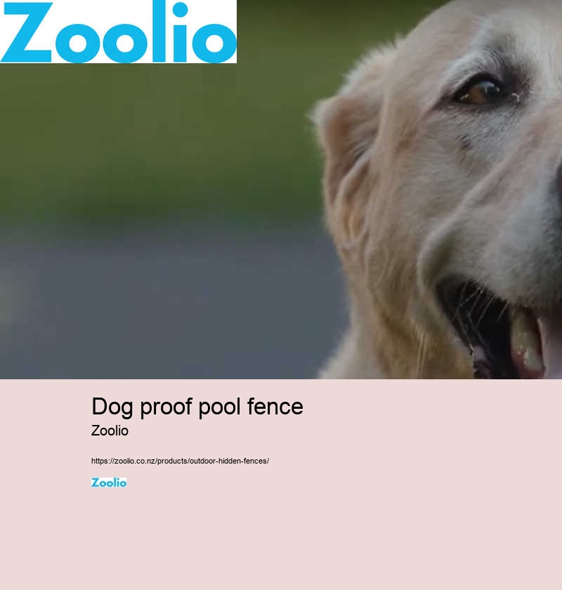 dog proof pool fence